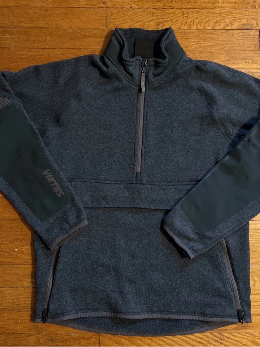 Viktos Gunfighter Tactical Sweater Jacket Half-Zip Teal Charcoal Men’s Size M